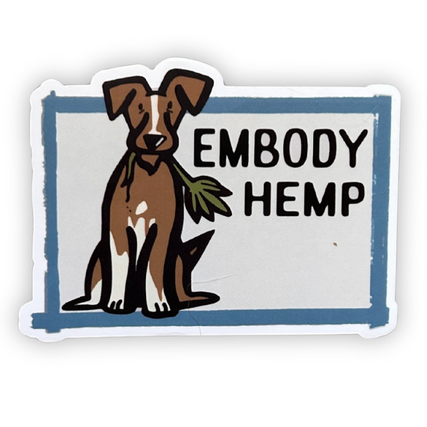 Hemp Dog Sticker